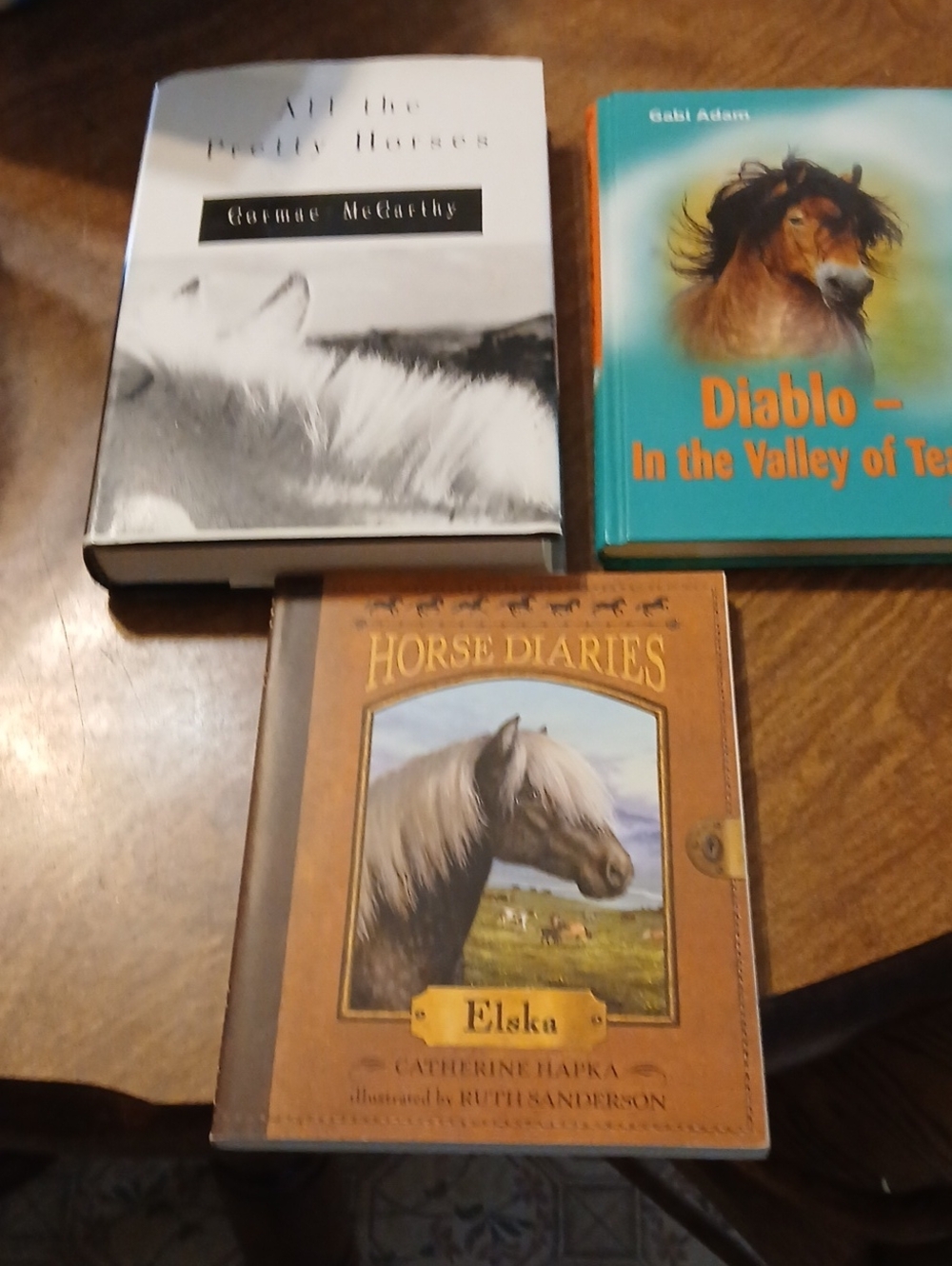 3 Books On Horse Horse Diaries,All The Pretty Horses And Diablo